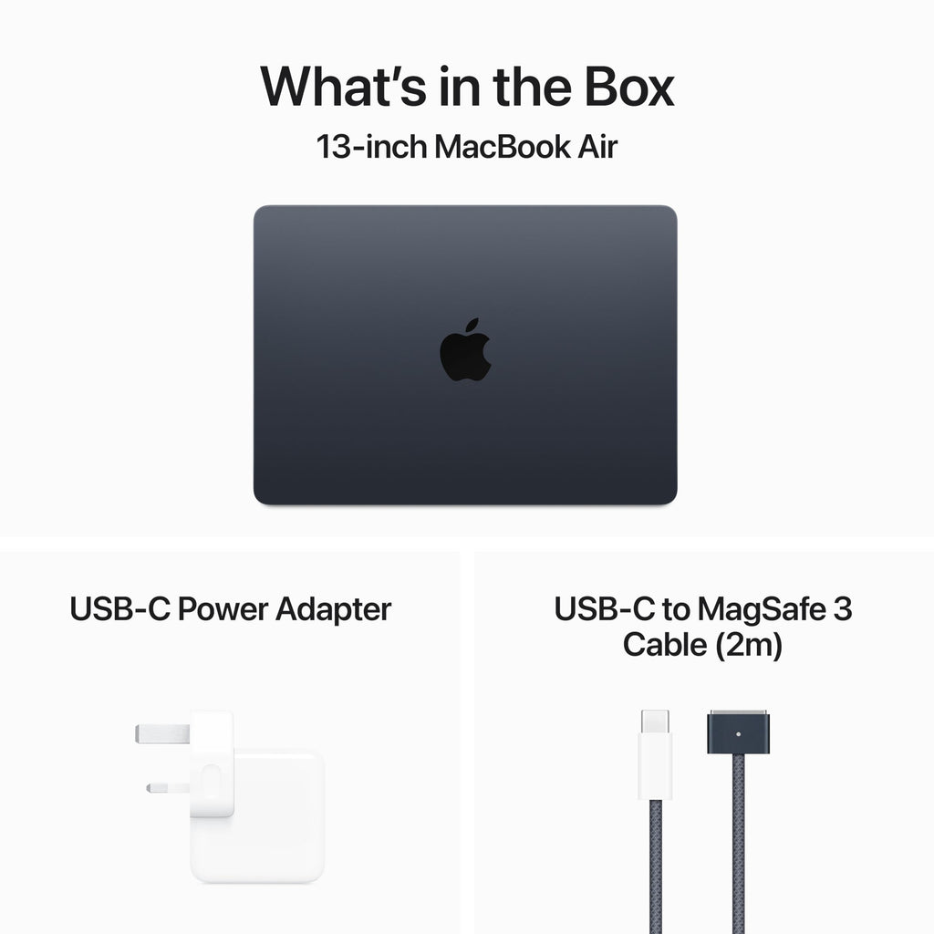 Apple 2024 MacBook Air 13-inch  M3 chip| 8-Core CPU |10-Core GPU |8GB Unified Memory| 512GB SSD Storage footnote ¹